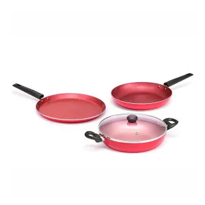 Butterfly Coral Cookware Set – Tawa, Fry Pan, Kadai – Lowest Price Butterfly Coral Cookware Set – Tawa, Fry Pan, Kadai – Lowest Price