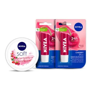 NIVEA Cherry Fruity Shine Lipbalm & Soft Light Moisturizing Cream (Pack of 3) at ₹319 | Flipkart Deal NIVEA Cherry Fruity Shine Lipbalm & Soft Light Moisturizing Cream (Pack of 3) at ₹319 | Flipkart Deal