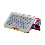 Portronics My Buddy Air Pro Laptop Cooling Pad – RGB Light Modes, Adjustable Portronics My Buddy Air Pro Laptop Cooling Pad – RGB Light Modes, Adjustable