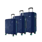 Safari Polypropylene Spinner 8 Wheels Trolley Bags Set of 3 Navy Safari Polypropylene Spinner 8 Wheels Trolley Bags Set of 3 Navy