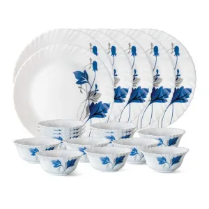 Larah by Borosil Glass Thali Set (White) – 18 Pieces at ₹1015 | Amazon Deal Larah by Borosil Glass Thali Set (White) – 18 Pieces at ₹1015 | Amazon Deal