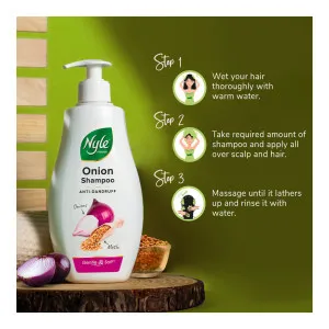 Nyle Naturals Anti Dandruff Onion Shampoo (1000 ml) at ₹380 | Flipkart Deal Nyle Naturals Anti Dandruff Onion Shampoo (1000 ml) at ₹380 | Flipkart Deal
