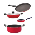 Nirlon Dishwasher Safe Non Stick Gift Cookware Set of 4 Pieces at ₹1299 | Amazon Deal Nirlon Dishwasher Safe Non Stick Gift Cookware Set of 4 Pieces at ₹1299 | Amazon Deal