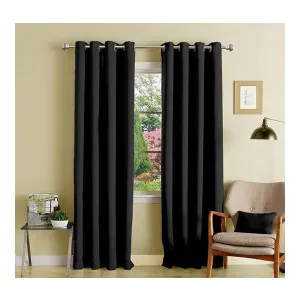 Lushomes Plain Black Blackout Curtains for Long Door, 9 Feet (Single Pc) at ₹387 | Amazon Deal Lushomes Plain Black Blackout Curtains for Long Door, 9 Feet (Single Pc) at ₹387 | Amazon Deal