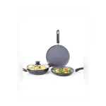 Wonderchef Grey Induction Base Aluminium Cookware Set at ₹1499 | Myntra Deal Wonderchef Grey Induction Base Aluminium Cookware Set at ₹1499 | Myntra Deal