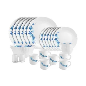Cello Dazzle Blue Swirl 28-Piece Dinner Set – Microwave & Dishwasher Safe Cello Dazzle Blue Swirl 28-Piece Dinner Set – Microwave & Dishwasher Safe