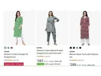 Rytras Women’s Indian Clothing Upto 90% Off From Rs.249 at Amazon Rytras Women’s Indian Clothing Upto 90% Off From Rs.249 at Amazon
