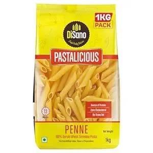 DISANO Penne Pasta 1Kg 100% Durum Wheat No Maida High Protein & Fiber for Rs. 129 – Amazon Deal DISANO Penne Pasta 1Kg 100% Durum Wheat No Maida High Protein & Fiber for Rs. 129 – Amazon Deal