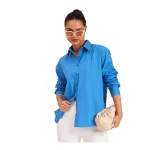 Royal Blue Poplin Oversized Shirt Deal Royal Blue Poplin Oversized Shirt Deal