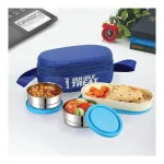 CELLO Double Treat Lunch Box with Jacket (2 Steel, 1 Oval) Leakproof Airtight Tiffin at ₹184 | Amazon Deal CELLO Double Treat Lunch Box with Jacket (2 Steel, 1 Oval) Leakproof Airtight Tiffin at ₹184 | Amazon Deal