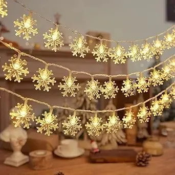 One94Store Snowflake String Lights 14 LED 3 Meter (Pack of 5) – Rs 490 Amazon One94Store Snowflake String Lights 14 LED 3 Meter (Pack of 5) – Rs 490 Amazon