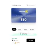 Cred Flipkart GV Worth ₹50 at ₹25 | Cred Deal Cred Flipkart GV Worth ₹50 at ₹25 | Cred Deal