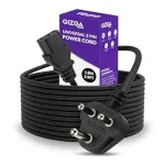 Gizga 3 Pin Power Cord 1.8M ISI Certified Heavy Duty Cable Gizga 3 Pin Power Cord 1.8M ISI Certified Heavy Duty Cable