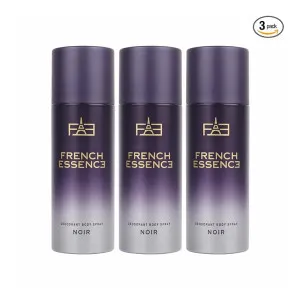 French Essence Noir Deodorant Body Spray (Pack of 3) at ₹299 | Amazon Deal French Essence Noir Deodorant Body Spray (Pack of 3) at ₹299 | Amazon Deal