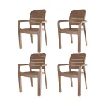 Cello Trident Chair Set of 4 Marble Beige Unbreakable Durable 3-Year Warranty Cello Trident Chair Set of 4 Marble Beige Unbreakable Durable 3-Year Warranty