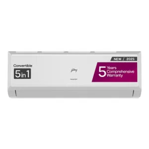 Godrej 1.5 Ton 4 Star Inverter AC – 5-In-1 Convertible, 4 Way Swing Godrej 1.5 Ton 4 Star Inverter AC – 5-In-1 Convertible, 4 Way Swing