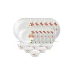 La Opala Novo Collection Opal Glass Dinner Set 18 pcs Coral Charm at ₹883 | Amazon Deal La Opala Novo Collection Opal Glass Dinner Set 18 pcs Coral Charm at ₹883 | Amazon Deal