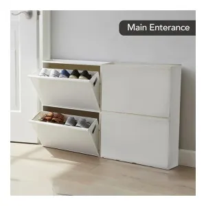 Cello Maple 2-Tier Wall Mount Cabinet White Cello Maple 2-Tier Wall Mount Cabinet White