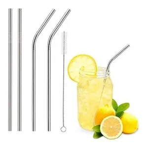 ADD2CART Stainless Steel Drinking Straws, Set of 4 with Cleaning Brush at ₹129 | Amazon Deal ADD2CART Stainless Steel Drinking Straws, Set of 4 with Cleaning Brush at ₹129 | Amazon Deal