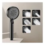Black 5-Function Hand Shower with Anti-Clog Nozzles at ₹120 | Amazon Deal Black 5-Function Hand Shower with Anti-Clog Nozzles at ₹120 | Amazon Deal