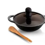 Lifelong Cast Iron Kadhai 24cm with Lid & Spatula – Rs. 1017 Lifelong Cast Iron Kadhai 24cm with Lid & Spatula – Rs. 1017