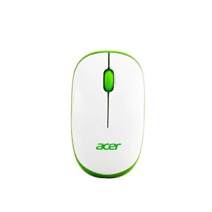 Acer Flow Wireless Mouse – Ergonomic Design, 1600 DPI – White/Green Acer Flow Wireless Mouse – Ergonomic Design, 1600 DPI – White/Green