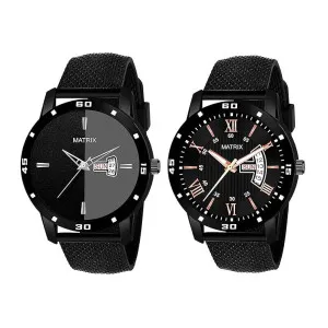 Matrix Day & Date Black Watches for Men & Boys (Set of 2) at ₹418 | Amazon Deal Matrix Day & Date Black Watches for Men & Boys (Set of 2) at ₹418 | Amazon Deal