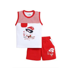 Boys Black Sleeveless T-Shirt and Short Set Boys Black Sleeveless T-Shirt and Short Set