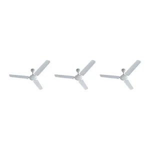 Bajaj Frore 1200mm Star Rated Ceiling Fan Pack of 3 – White Bajaj Frore 1200mm Star Rated Ceiling Fan Pack of 3 – White
