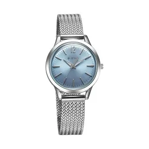 Titan Timeless Urban Quartz Analog Blue Dial Metal Strap Watch for Women at ₹4797 | Amazon Deal Titan Timeless Urban Quartz Analog Blue Dial Metal Strap Watch for Women at ₹4797 | Amazon Deal