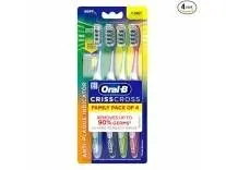Oral-B Crisscross Deep Clean Toothbrush Set (4-Pack) – Rs. 156 Oral-B Crisscross Deep Clean Toothbrush Set (4-Pack) – Rs. 156