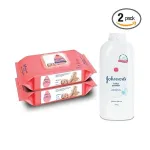 Johnson & Johnson Baby Wipes (144’s) + Baby Powder (400G) Combo at ₹286 | Amazon Deal Johnson & Johnson Baby Wipes (144’s) + Baby Powder (400G) Combo at ₹286 | Amazon Deal