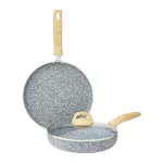 Amazon Basics Granite Finish Non Stick 2 Pcs Induction Base Cookware Set (24cm Fry Pan, 28cm Tawa) at ₹1019 | Amazon Deal Amazon Basics Granite Finish Non Stick 2 Pcs Induction Base Cookware Set (24cm Fry Pan, 28cm Tawa) at ₹1019 | Amazon Deal