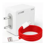 TechBlaze 80W SuperVOOC 6A Wall Charger – White with Cable TechBlaze 80W SuperVOOC 6A Wall Charger – White with Cable