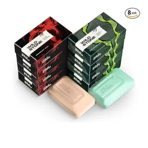 Wild Stone Ultra Sensual & Forest Spice Soaps (Pack of 8) Wild Stone Ultra Sensual & Forest Spice Soaps (Pack of 8)