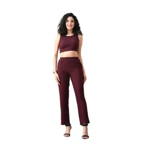 Women’s Maroon Ribbed Sleeveless Co-ord Set at ₹324 | Amazon Deal Women’s Maroon Ribbed Sleeveless Co-ord Set at ₹324 | Amazon Deal