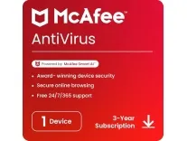 McAfee Antivirus 2024 1 Device 3 Year at Rs. 615 McAfee Antivirus 2024 1 Device 3 Year at Rs. 615