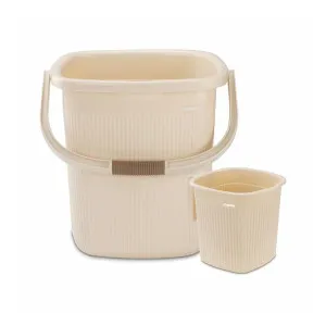 Nayasa Rimmy Plastic Bucket and Mug Set (18L & 1.5L) at ₹493 | Amazon Deal Nayasa Rimmy Plastic Bucket and Mug Set (18L & 1.5L) at ₹493 | Amazon Deal