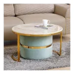 Home Centre Vegas Stainless Steel Coffee Table with Pouff – Gold at ₹5999 | Amazon Deal Home Centre Vegas Stainless Steel Coffee Table with Pouff – Gold at ₹5999 | Amazon Deal