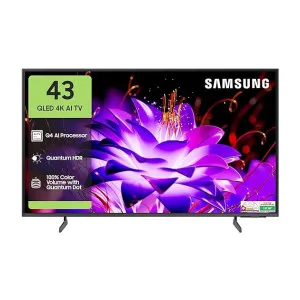 Samsung 43-inch 4K QLED Smart TV QA43QEF1AULXL – ₹3000 off with HDFC CC EMI Samsung 43-inch 4K QLED Smart TV QA43QEF1AULXL – ₹3000 off with HDFC CC EMI