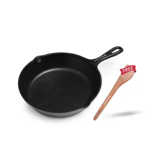 Human Hydro Cast Iron Fry Pan (8 inch) with Spatula at ₹695 | Amazon Deal Human Hydro Cast Iron Fry Pan (8 inch) with Spatula at ₹695 | Amazon Deal