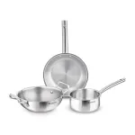 Bergner TriPro 3 Pcs Tri-Ply Stainless Steel Cookware Set at ₹1449 | Amazon Deal Bergner TriPro 3 Pcs Tri-Ply Stainless Steel Cookware Set at ₹1449 | Amazon Deal