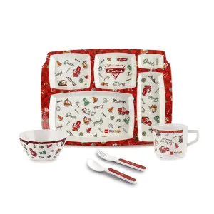 Cello Kidzbee Pixar Car Melamine Meal Set – 5 Piece Red Cello Kidzbee Pixar Car Melamine Meal Set – 5 Piece Red