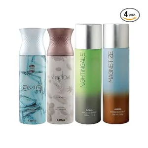Ajmal Deodorant 4-Pack – Avid, Shadow, Nightingale, Magnetize Ajmal Deodorant 4-Pack – Avid, Shadow, Nightingale, Magnetize