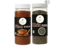 NUTRIFY Flax & Chia Seeds 250g Pack of 2 for Rs. 131 NUTRIFY Flax & Chia Seeds 250g Pack of 2 for Rs. 131