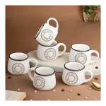 The Earth Store Cup O’clock Ceramic Tea Cup Set of 6 (200ml Each, Clock Print) at ₹489 | Amazon Deal The Earth Store Cup O’clock Ceramic Tea Cup Set of 6 (200ml Each, Clock Print) at ₹489 | Amazon Deal