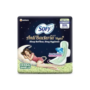 Sofy Women XXL Sanitary Pads – Night Protection, Pack of 15 Sofy Women XXL Sanitary Pads – Night Protection, Pack of 15