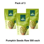 BIG PANTRY Premium Raw Pumpkin Seeds 3 x 500 g BIG PANTRY Premium Raw Pumpkin Seeds 3 x 500 g
