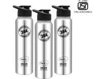 Pigeon Inox Hydra 900 ml Bottle Pack of 3 – Black/Steel – Rs. 429 Pigeon Inox Hydra 900 ml Bottle Pack of 3 – Black/Steel – Rs. 429