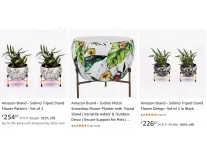 Solimo Tripod Flower Stand Set of 2 From Rs 85 at Amazon Solimo Tripod Flower Stand Set of 2 From Rs 85 at Amazon